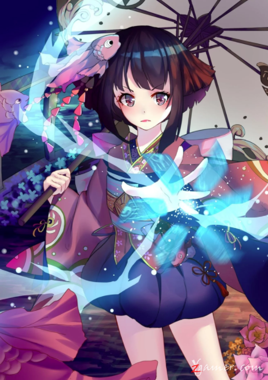 阴阳师手游萝莉神乐壁纸美图鉴赏412