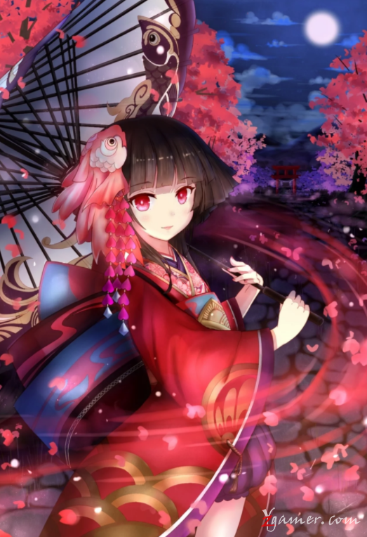 阴阳师手游萝莉神乐壁纸美图鉴赏791